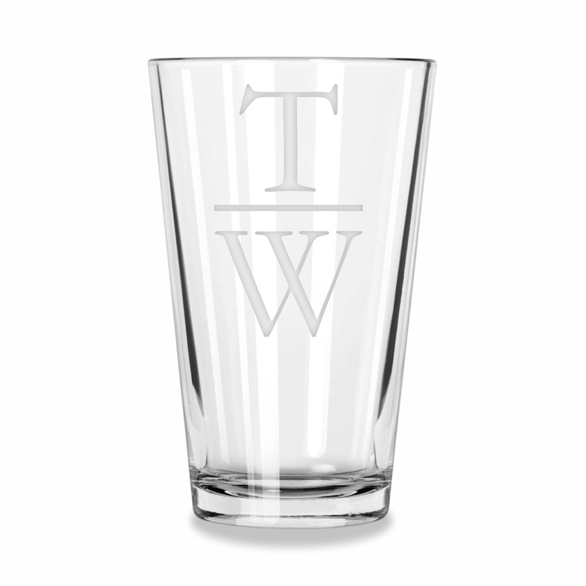 Stacked | Personalized 16oz Pint Glass